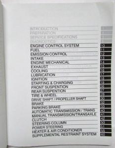2002 Toyota Camry Service Shop Repair Manual Set Vol 1 & 2