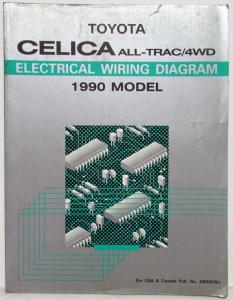 1990 Toyota Celica All-Trac/4WD Electrical Wiring Diagram Manual US & Canada