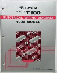 1993 Toyota T100 Electrical Wiring Diagram Manual US & Canada