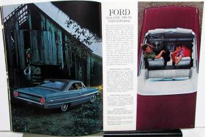 1964 Ford Galaxie Custom Wagon Performance Cars Sales Brochure Original