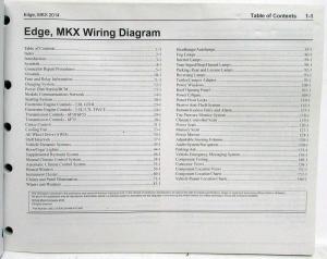 2014 Ford Edge and Lincoln MKX Electrical Wiring Diagrams Manual
