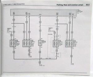 2014 Ford C-Max Hybrid Energi Electric Electrical Wiring Diagrams Manual