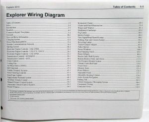 2015 Ford Explorer Electrical Wiring Diagrams Manual