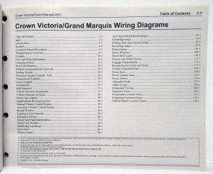 2011 Ford Crown Victoria & Mercury Grand Marquis Electrical Wiring Diagrams