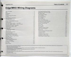 2012 Ford Edge and Lincoln MKX Electrical Wiring Diagrams Manual
