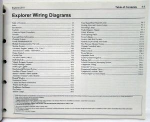 2011 Ford Explorer Electrical Wiring Diagrams Manual