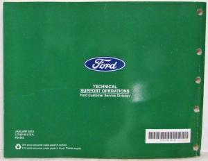 2012 Ford Fiesta Electrical Wiring Diagrams Manual
