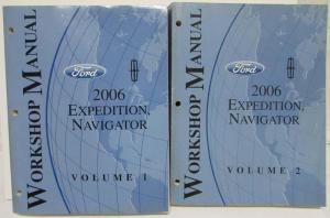 2006 Ford Expedition & Lincoln Navigator Service Shop Repair Manual Set Vol 1&2
