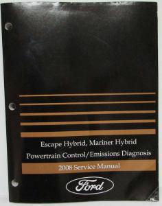 2008 Ford Powertrain Control Emissions Diagnosis Service Manual Escape Mariner