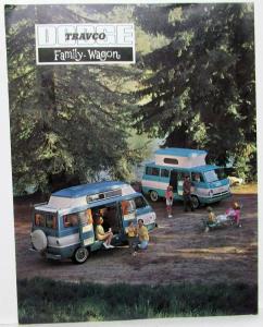 1968 Dodge Dealer Sales Brochure Travco Family Wagon Van RV Camper Options