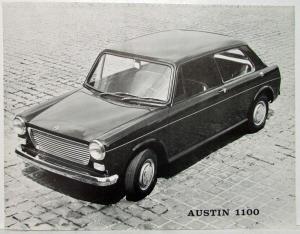 1967 Austin 1100 Black & White Spec Sheet