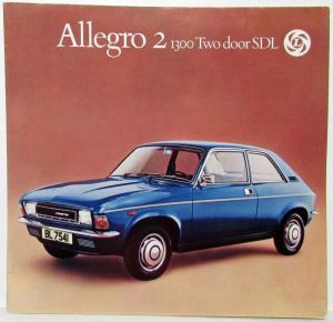 1975-1977 Austin Allegro 2 1300 Two Door SDL Sales Folder