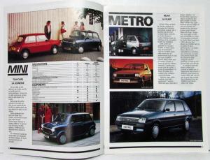 1987 Austin Rover La Gamme Sales Brochure - French Text