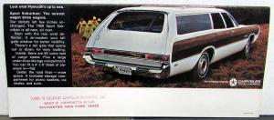 1969 Plymouth Barracuda GTX Fury III Valiant Sport Suburban Sales Folder Mailer
