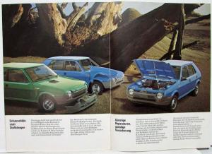 1979 Fiat Ritmo Glossy Paper Blue Fiat Logo Sales Brochure - German Text