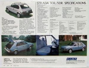 1980 Fiat In the Great European Tradition Strada Spec Sheet