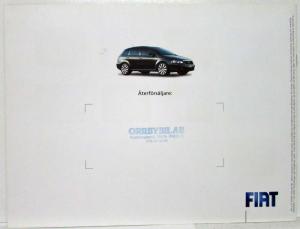 2006 Fiat Croma Sales Brochure - Swedish Text