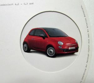 2008 Fiat 500 You are We car Options Sales Wheel  - German Text