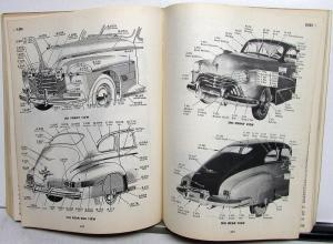 1948 Oldsmobile Chassis Parts List Book Dynamic 60 70 Futuramic Eight Original