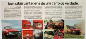 1969 Ford Corcel Small Sales Folder - Portuguese Text - Brazilian Market