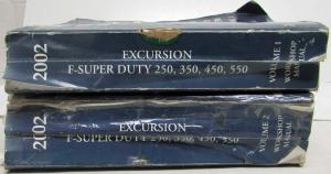 2002 Ford Excursion F-250 350 450 550 Super Duty Service Manual Set Vol 1 & 2