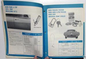1972 Chrysler Plymouth Dodge Dealer Accessories Catalog Challenger Cuda Duster