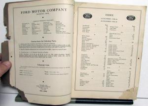 1928-1936 Ford Chassis Parts List Book Model A AA B BB 40 46 48 50 51 67 68 Orig
