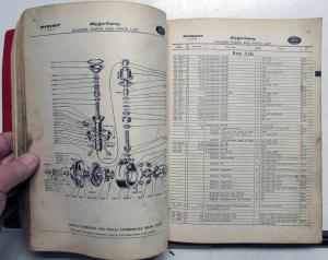 1938-1946 Ford Mercury Dealer Chassis Parts Book Price List Accessories Catalog