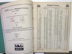 1928-1951 Ford Dealer Parts Accessories Wholesale Net Price List Book Car Truck
