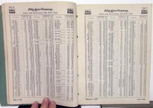 1928-1951 Ford Dealer Parts Accessories Wholesale Net Price List Book Car Truck