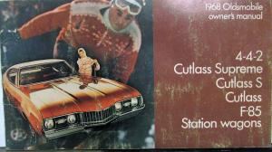 1968 Oldsmobile 442 Cutlass Supreme S F-85 Station Wagon Original Owners Manual