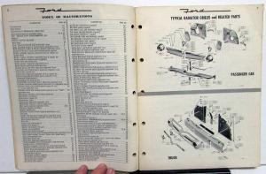1950-1956 Ford Quick Reference Catalog Book Common Parts Repair Garage Shop