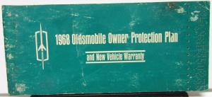 1968 Oldsmobile Owner Protection Plan Protect-O-Plate Included 98 4 Door Sedan