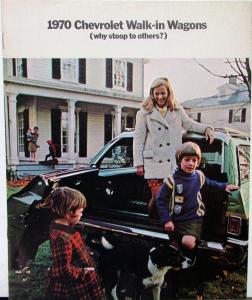 1970 Chevrolet Wagons Kingswood Townsman Brookwood Concours Nomad Sales Brochure