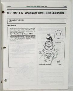 1986 Ford EXP Body Chassis Electrical Service Shop Repair Manual Supplement