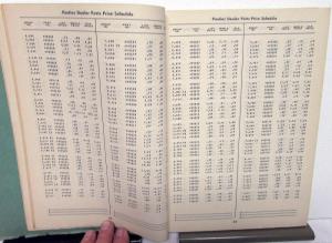 1953 Pontiac Dealer Parts Price Schedule List Catalog Book Effective Dec 1952