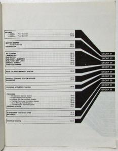 1982 Ford Courier Pickup Truck Service Shop Repair Manual