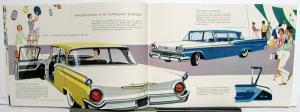 1959 Ford Custom 300 Fairlane & 500 Color Sales Brochure Original Dtd 10 58