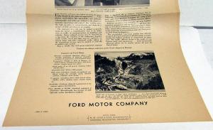 1929 Ford TriMotor Airplane Ad Proof When The Chiefs Aloft Business Use