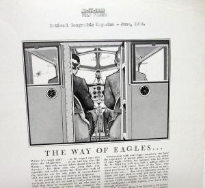1929 Ford TriMotor Airplane Ad Proof The Way Of Eagles Commercial Aviation