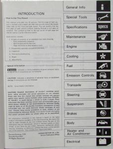 1984 Honda Accord Service Shop Repair Manual