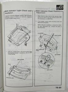 1984 Honda Accord Service Shop Repair Manual