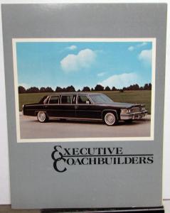 1978-1979 Executive Coach Builders Dealer Sales Brochure Folder Lincoln Limo