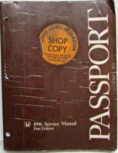 1996 Honda Passport Service Shop Repair Manual - Isuzu Rodeo