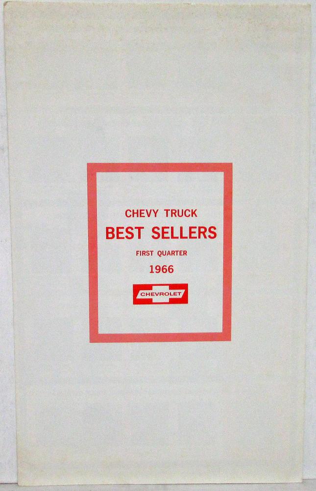 1966 Chevrolet Best Salesmen 1st & 2nd Quarter Posters Set of 2 Originals