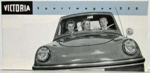 1958 Victoria Sportwagen 250 Sales Brochure - German Text