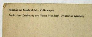 1950-1959 Volkswagen Beetles and Transporter Microbus Postcard - German Text