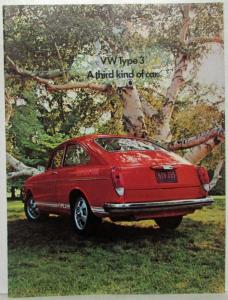 1971 VW Type 3 Volkswagen Sales Brochure Original
