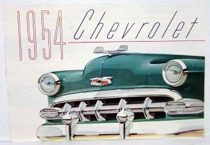 1954 Chevrolet Bel Air Two Ten One Fifty Convertible Color Sales Folder Original