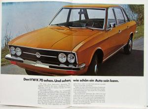 1974 VW Der K70 Sales Brochure - German Text